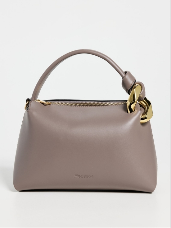 JW ANDERSON Handbags - JW ANDERSON THE JWA SMALL CORNER BAG - TAUPE LEATHER